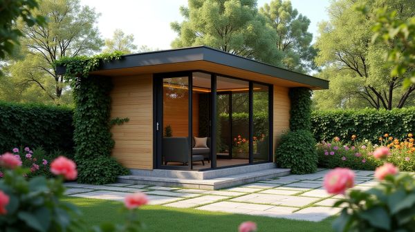 Choisir un abri de jardin composite pour un espace extérieur moderne